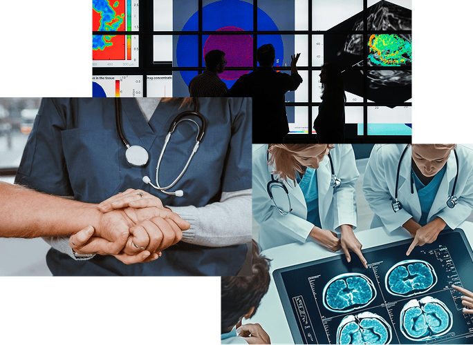 Three photo collage for University of Texas Medical Center